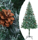 VidaXL Kunstkerstboom met dennenappels 180 cm