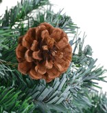 VidaXL Kunstkerstboom met dennenappels 180 cm