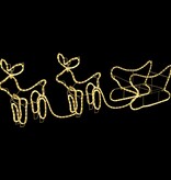 VidaXL Kerstdecoratie rendieren en slee 576 LED's