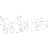 VidaXL Kerstdecoratie rendieren en slee 576 LED's