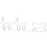 VidaXL Kerstdecoratie rendieren en slee 576 LED's