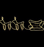 VidaXL Kerstdecoratie rendieren en slee 576 LED's