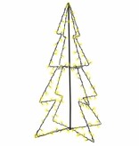 VidaXL Kegelkerstboom 160 LED's binnen en buiten 78x120 cm