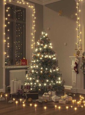 VidaXL Lichtsnoer met 600 LED's met 8 lichteffecten IP44 60 m warmwit