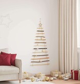 VidaXL Kerstboom met 50 LED Naturel 120 cm massief essenhout