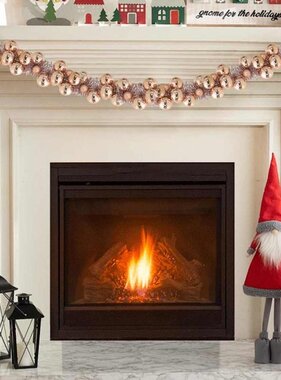 VidaXL Kerstbal Guirlande Rose Gold 186 cm Polystyreen