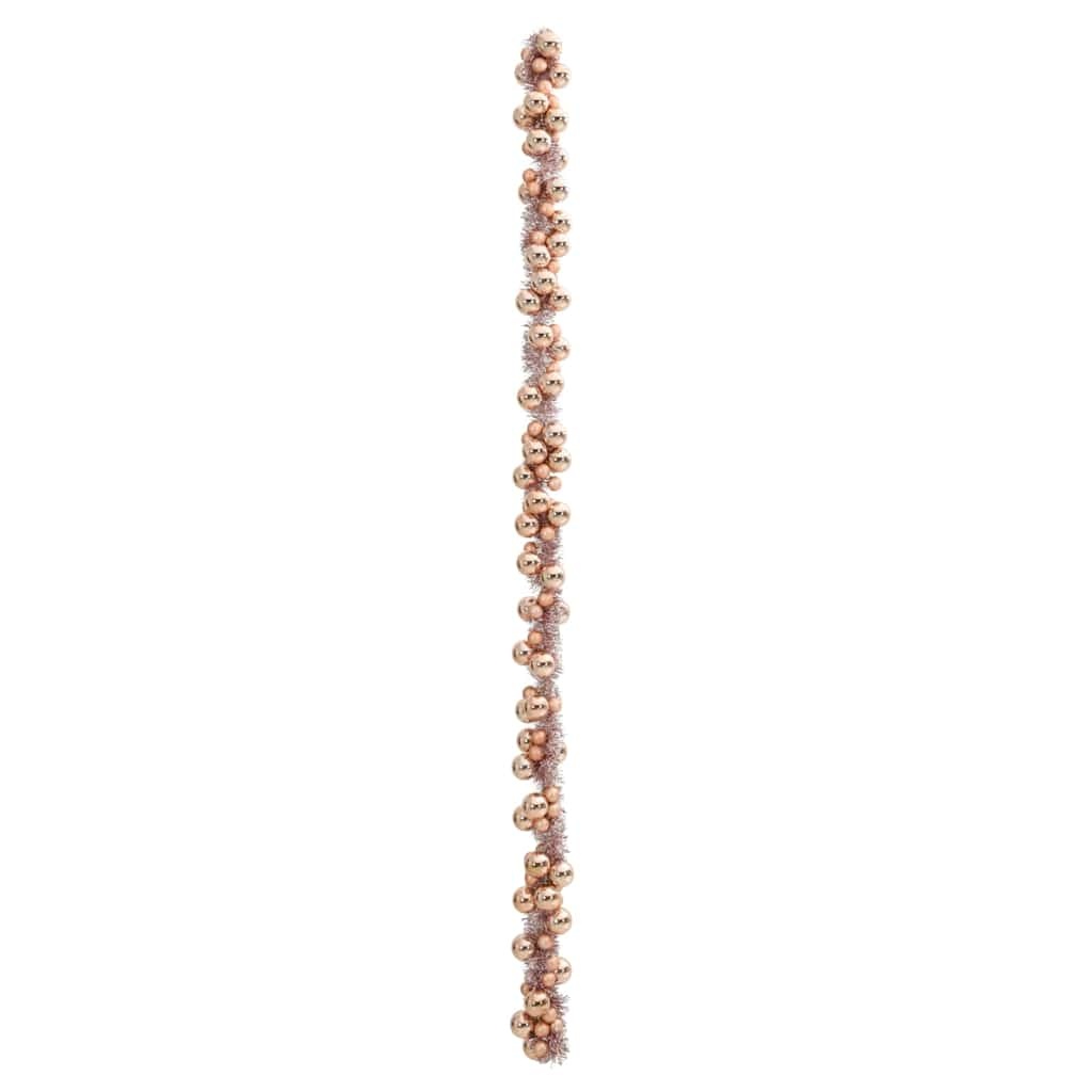 VidaXL Kerstbal Guirlande Rose Gold 186 cm Polystyreen