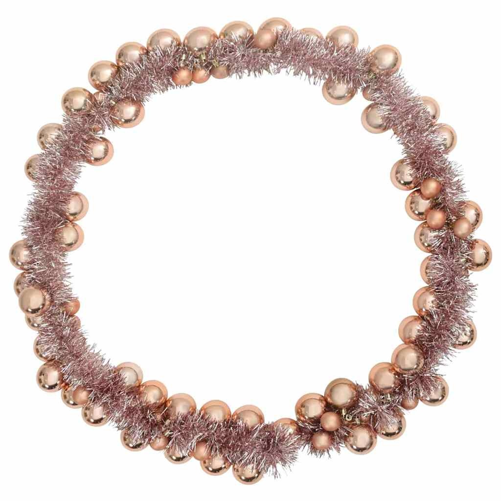 VidaXL Kerstbal Guirlande Rose Gold 186 cm Polystyreen