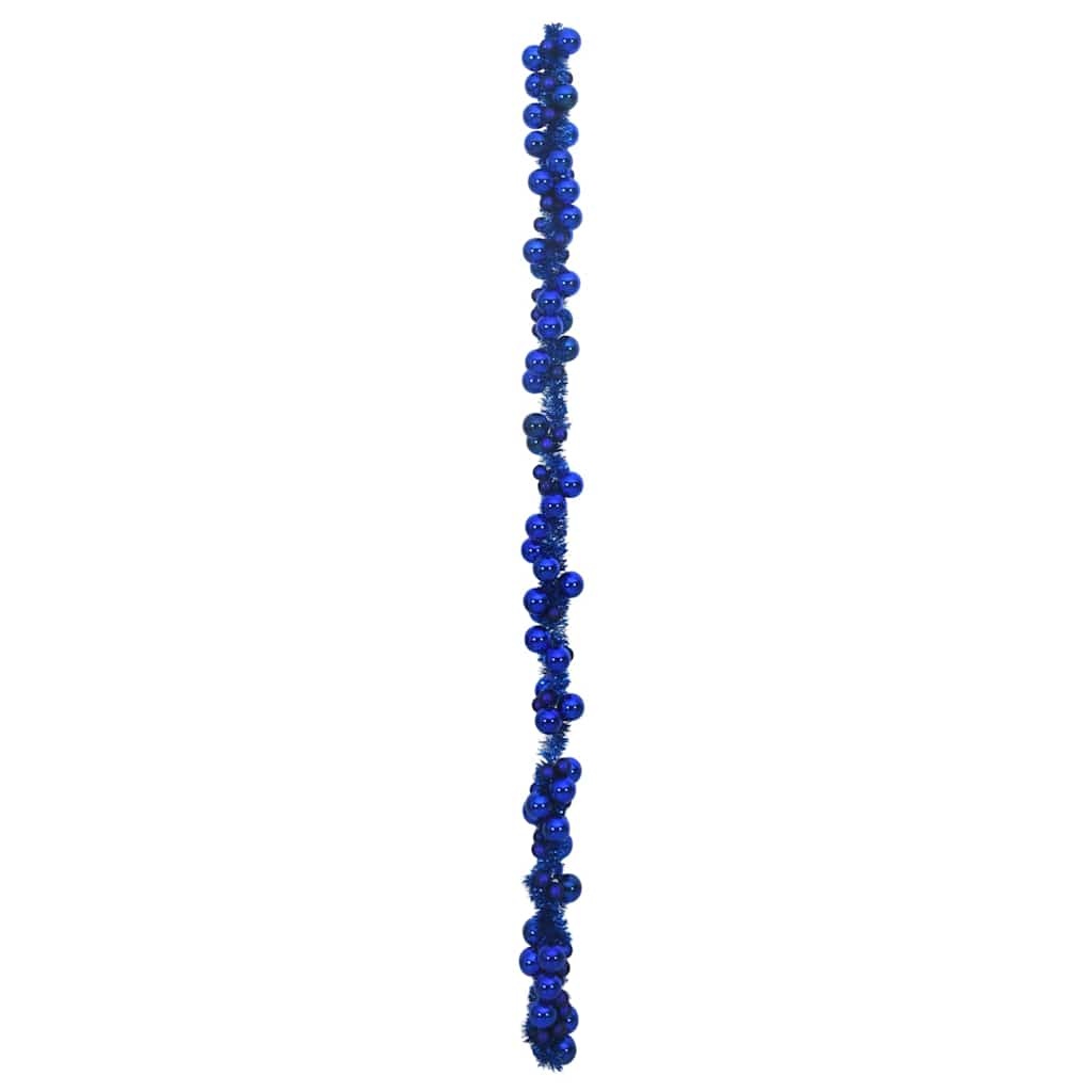 VidaXL Kerstbal Guirlande Blauw 186 cm Polystyreen