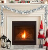 VidaXL Kerstbal Guirlande Zilver 186 cm Polystyreen