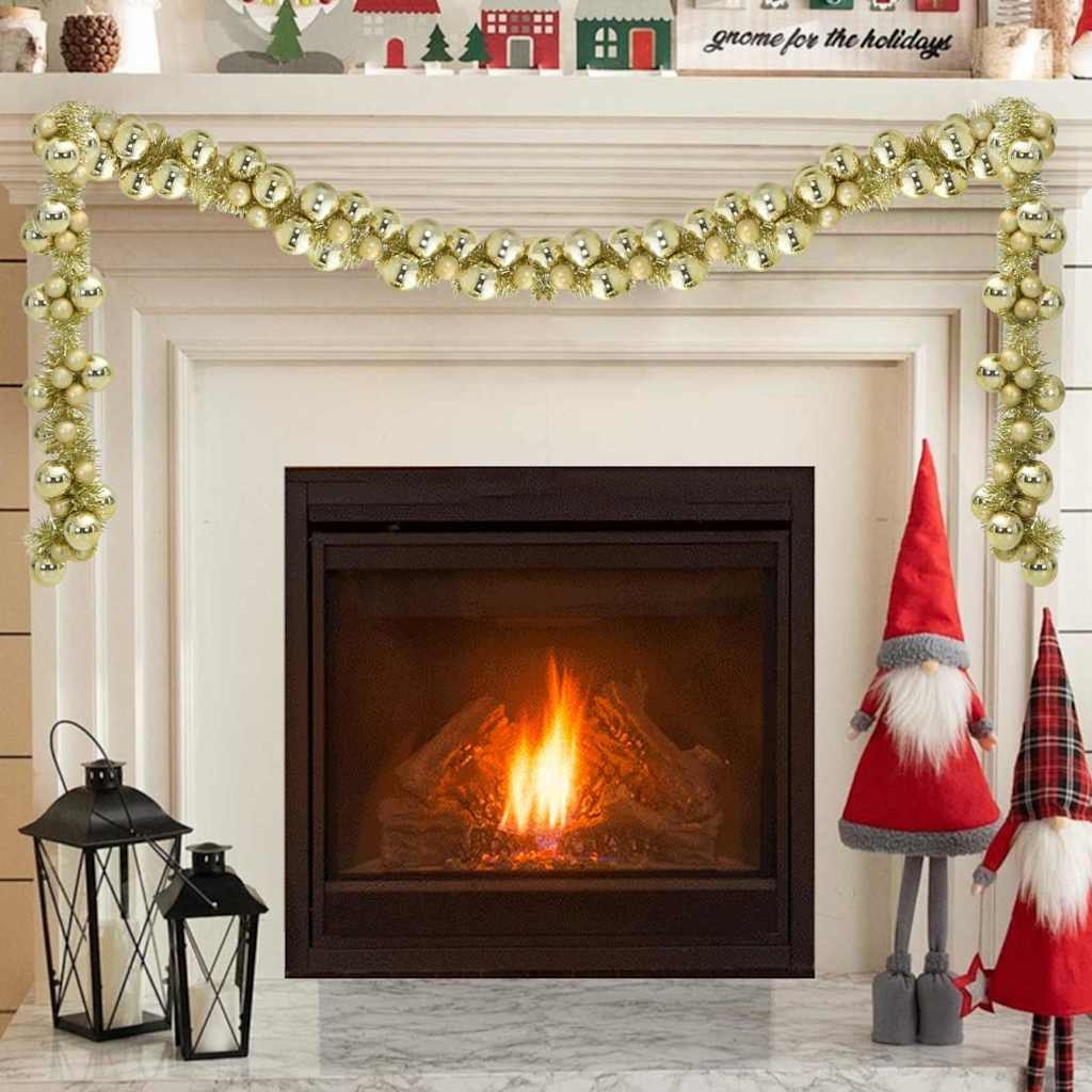 VidaXL Kerstbal Guirlande Goud 186 cm Polystyreen