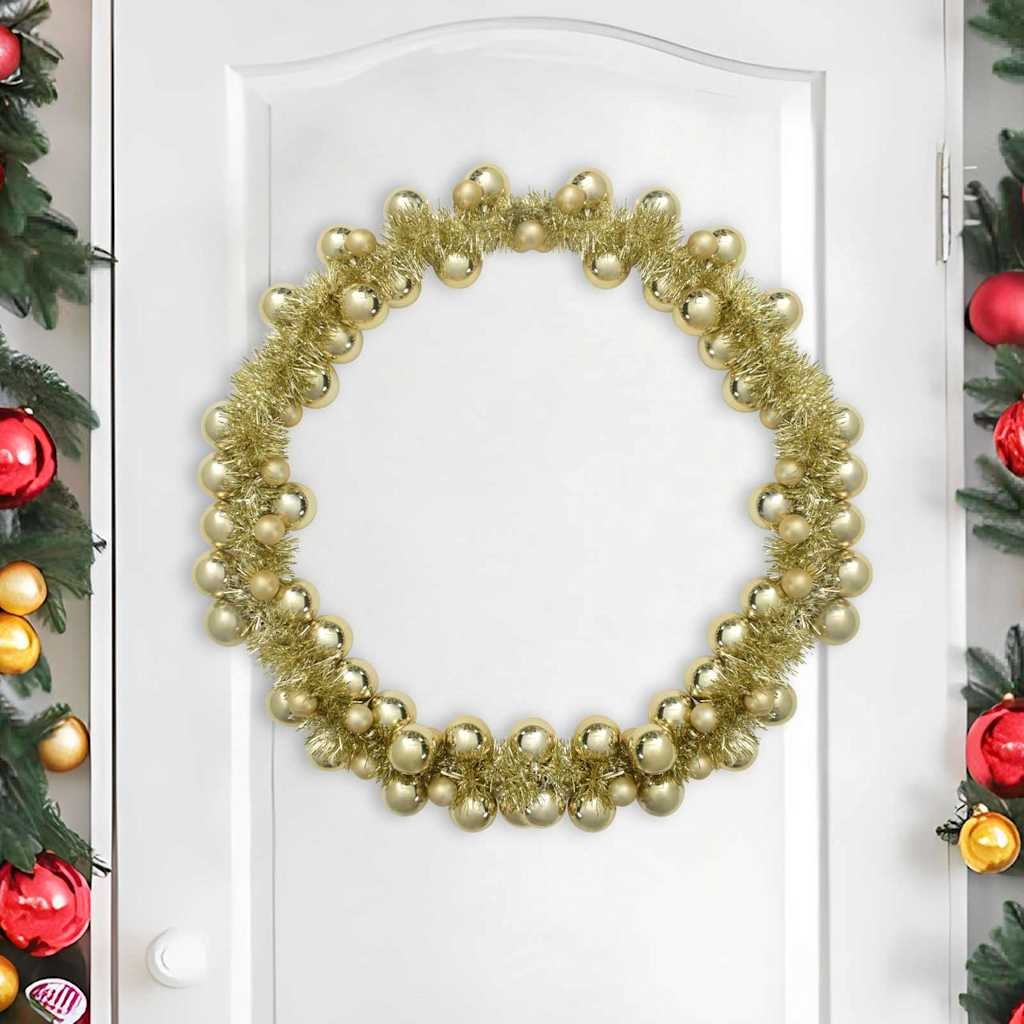 VidaXL Kerstbal Guirlande Goud 186 cm Polystyreen