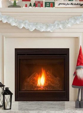 VidaXL Kerstbal Guirlande Wit 186 cm Polystyreen