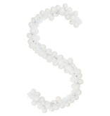 VidaXL Kerstbal Guirlande Wit 186 cm Polystyreen