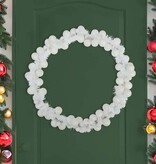 VidaXL Kerstbal Guirlande Wit 186 cm Polystyreen