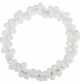 VidaXL Kerstbal Guirlande Wit 186 cm Polystyreen