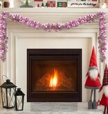 VidaXL Kerstbal Guirlande Roze 186 cm Polystyreen