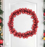 VidaXL Kerstbal Guirlande Rood 186 cm Polystyreen
