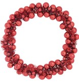 VidaXL Kerstbal Guirlande Rood 186 cm Polystyreen