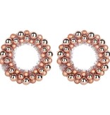 VidaXL Kerstbal Kransen 2 pcs Rose Gold 33 x 33 x 7 cm Polystyreen