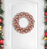 VidaXL Kerstbal Kransen 2 pcs Rose Gold 33 x 33 x 7 cm Polystyreen