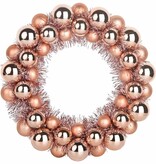 VidaXL Kerstbal Kransen 2 pcs Rose Gold 33 x 33 x 7 cm Polystyreen