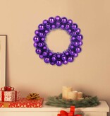 VidaXL Kerstbal Kransen 2 pcs Lila 33 x 33 x 7 cm Polystyreen