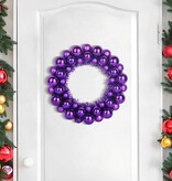 VidaXL Kerstbal Kransen 2 pcs Lila 33 x 33 x 7 cm Polystyreen