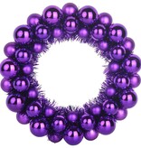 VidaXL Kerstbal Kransen 2 pcs Lila 33 x 33 x 7 cm Polystyreen