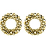 VidaXL Kerstbal Kransen 2 pcs Goud 33 x 33 x 7 cm Polystyreen