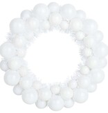 VidaXL Kerstbal Kransen 2 pcs Wit 33 x 33 x 7 cm Polystyreen