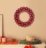 VidaXL Kerstbal Kransen 2 pcs Rood 33 x 33 x 7 cm Polystyreen