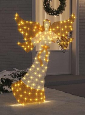 VidaXL Verlichte Hoek Warmwit 116 x 29 x 158.5 cm Polyester