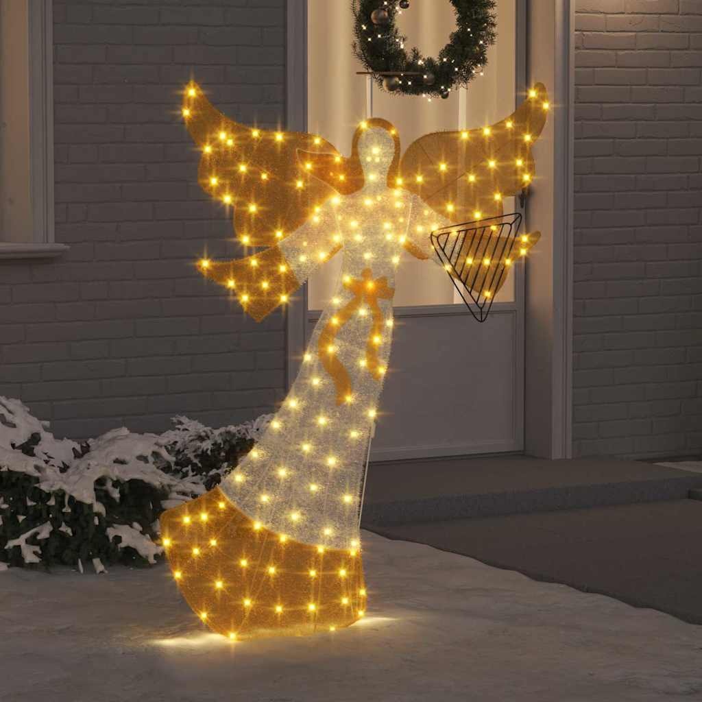 VidaXL Verlichte Hoek Warmwit 116 x 29 x 158.5 cm Polyester