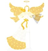 VidaXL Verlichte Hoek Warmwit 116 x 29 x 158.5 cm Polyester