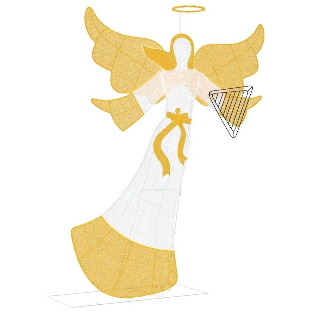 VidaXL Verlichte Hoek Warmwit 116 x 29 x 158.5 cm Polyester