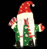 VidaXL Verlichte Gnoom met 60 LED Warmwit 71 x 64 cm Lurexfabric