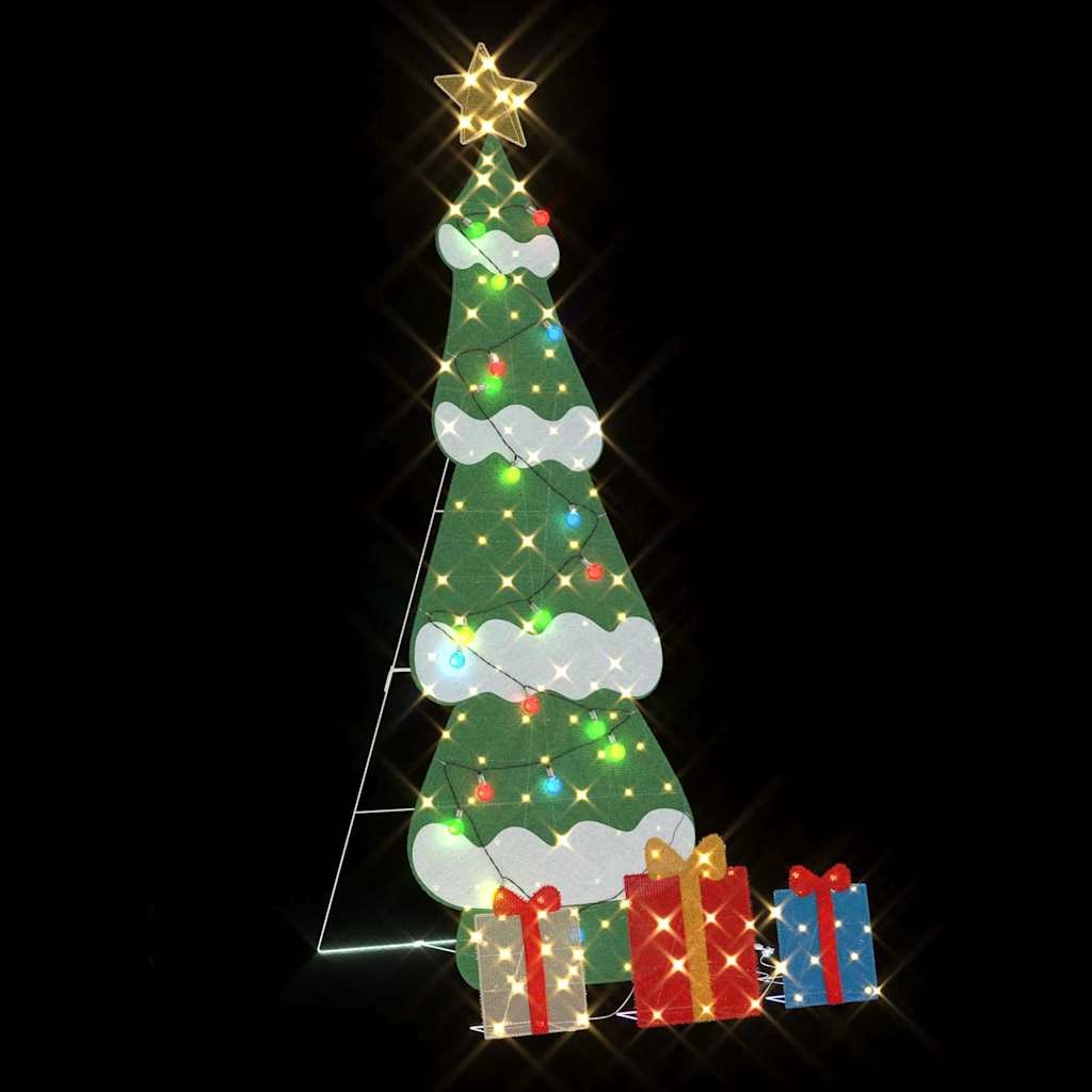 VidaXL Verlichte Kerstboom met 3 Cadeau Dozen 2D Warm Wit 180 cm