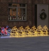 VidaXL LED Kerstdecoratie Multikleur 69 x 79 cm PVC