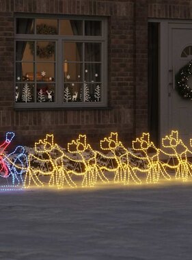 VidaXL LED Kerstdecoratie Multikleur 69 x 79 cm PVC