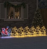 VidaXL LED Kerstdecoratie Multikleur 69 x 79 cm PVC