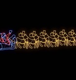 VidaXL LED Kerstdecoratie Multikleur 69 x 79 cm PVC