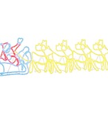 VidaXL Kerstversiering met 1224 LED Multikleur 69 x 79 cm PVC