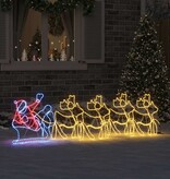 VidaXL Kerstversiering met 1224 LED Multikleur 69 x 79 cm PVC