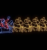 VidaXL Kerstversiering met 1224 LED Multikleur 69 x 79 cm PVC