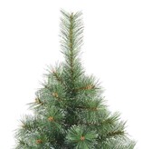VidaXL Kunst Kerstboom met Geveerde Takken, Sneeuw Bedekt Wit 120 cm