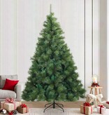 VidaXL Kunstmatige Inklapbare Kerstboom Groen 240 cm PVC, staal