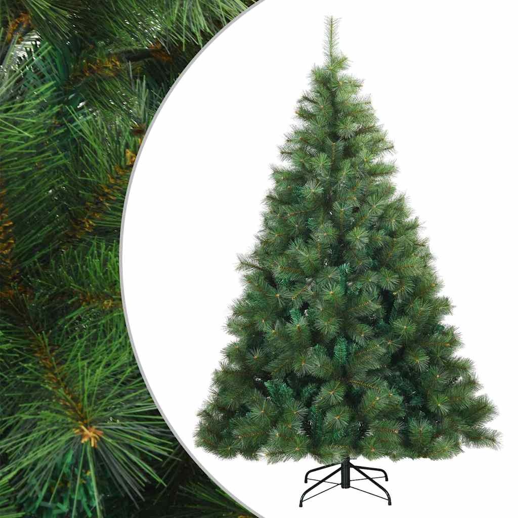 VidaXL Kunstmatige Inklapbare Kerstboom Groen 210 cm PVC, staal