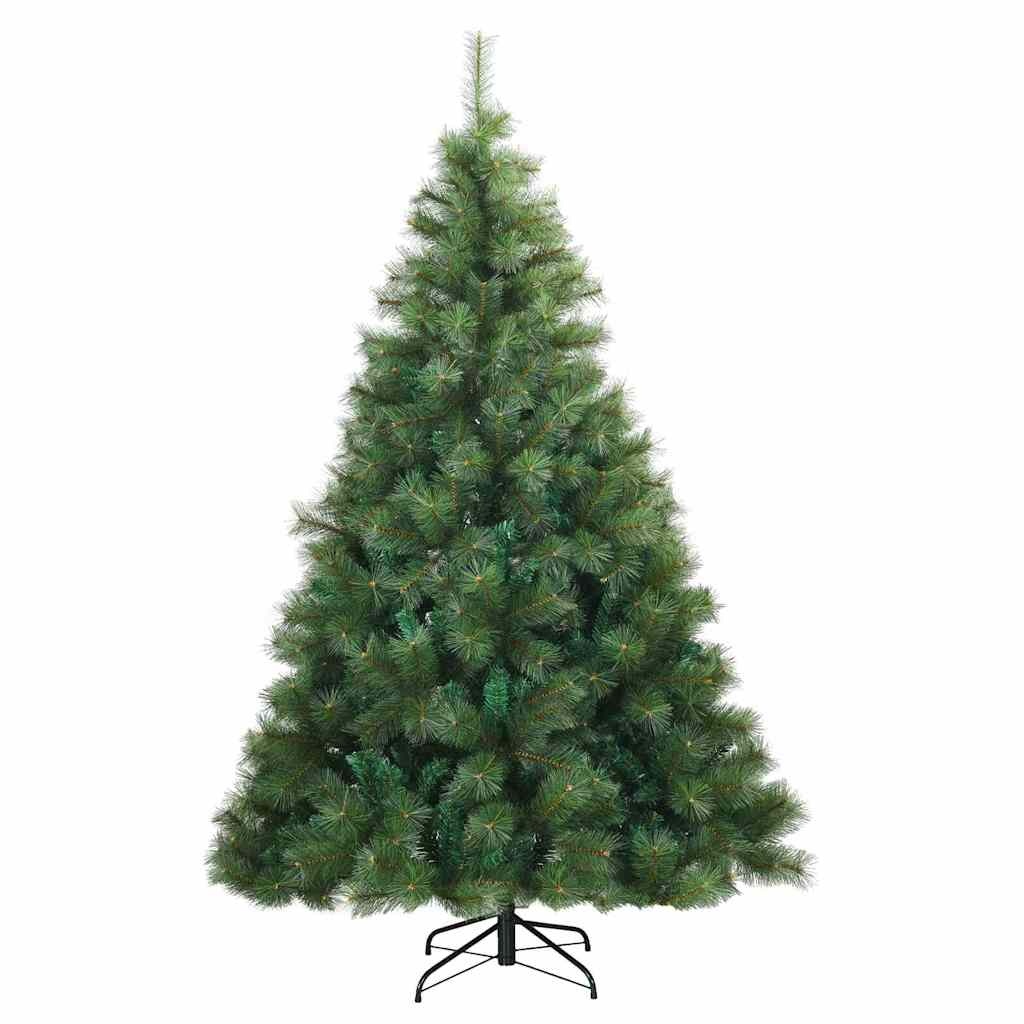 VidaXL Kunstmatige Inklapbare Kerstboom Groen 210 cm PVC, staal