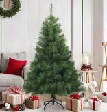 VidaXL Kunstmatige Inklapbare Kerstboom Groen 150 cm PVC, staal